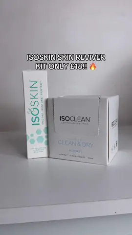 Isoclean have a sale on their isoskin revive kit!! Only £18 and includes a hypochlorous acid spray and cleansing towels which is perfect for drying your face or removing makeup! #isoskin #skincarebundle #skinrevive #blackfriday #tiktokmademebuyit 