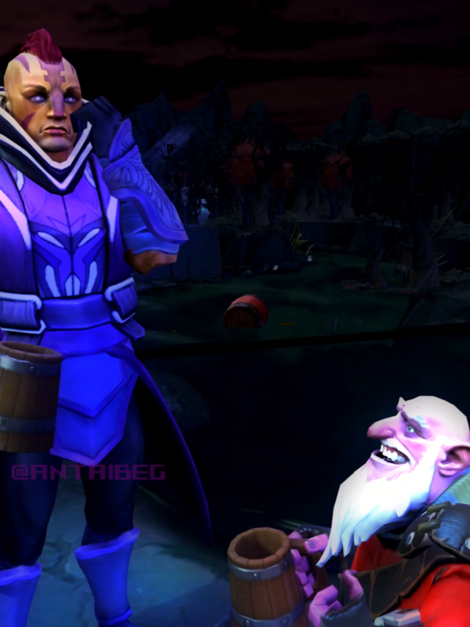 Who's the beer thief?  #dota2 #antimage #sniper #ozzy #beer 