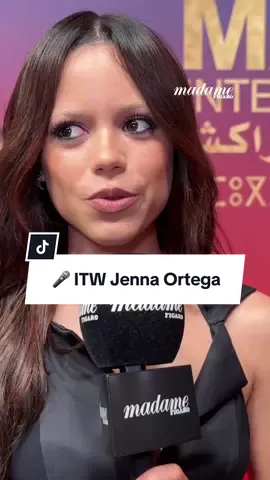 #Interview 🎤 #JennaOrtega répond à nos questions à l’occasion du @marrakech film festival 🎬 #onregardequoi #marrakechfilmfestival #fyp 