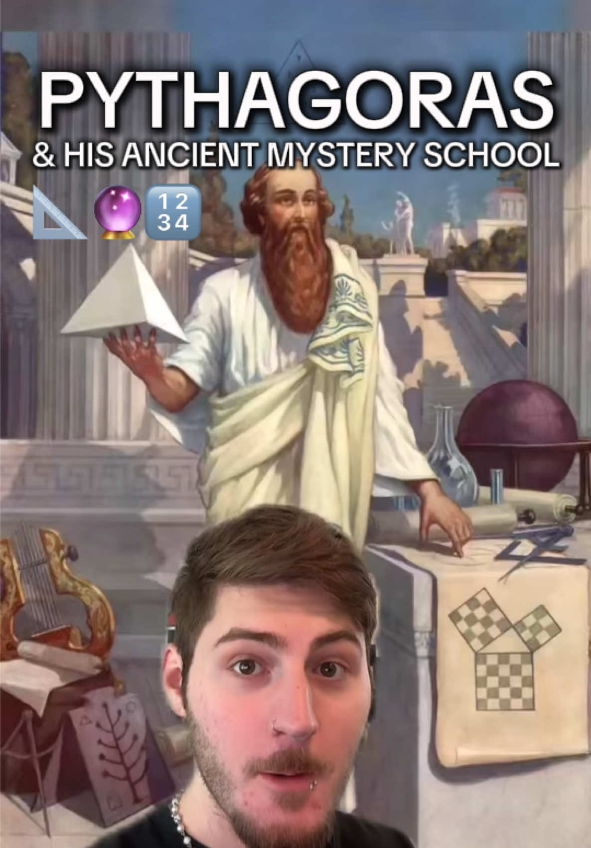the mystery school that discovered reality is mathematics 🕯️ #sacredgeometry #esoteric #ancientwisdom #mysteryschool #occult