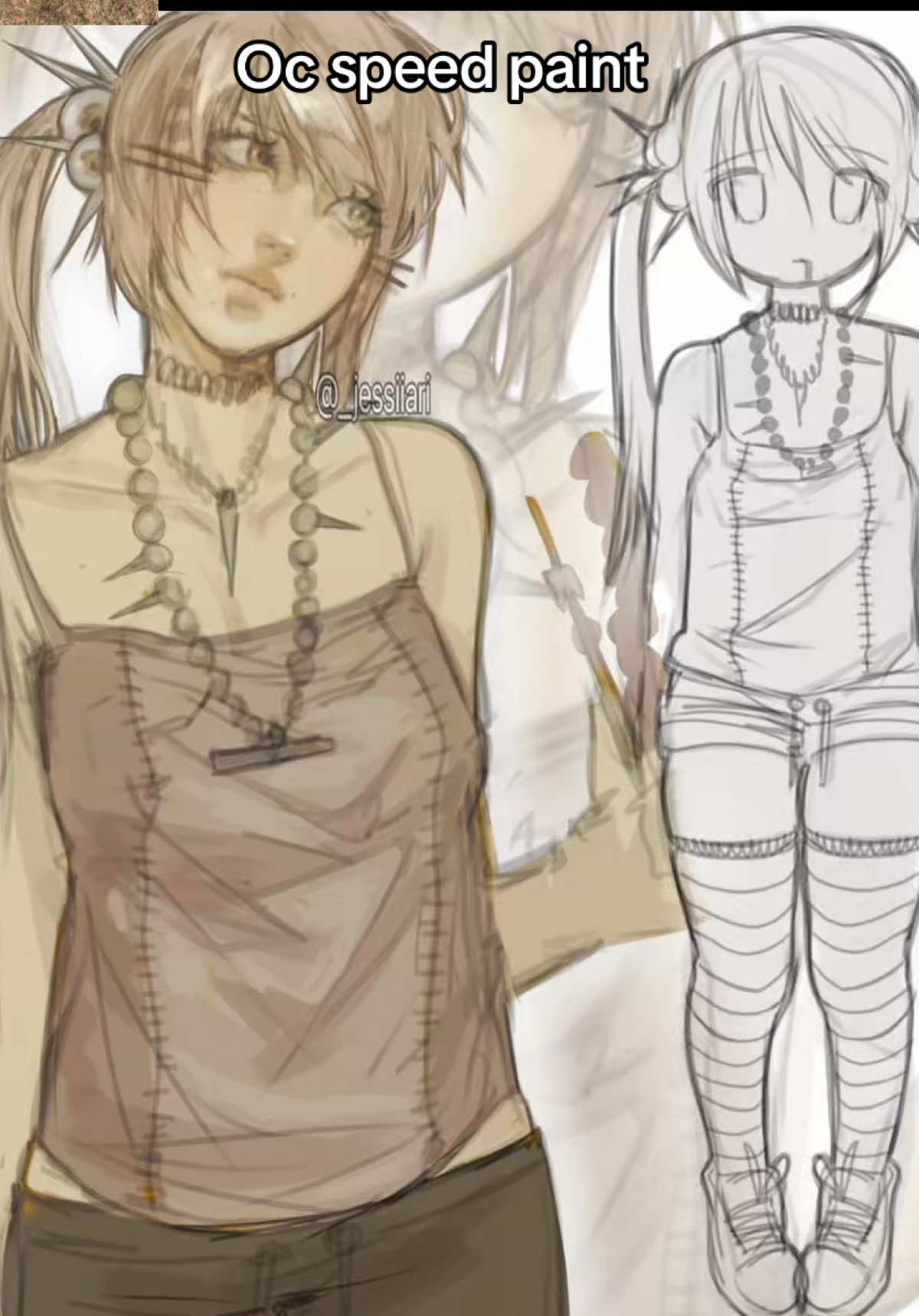 Hi lol #digitalart #ibispaintx #originalcharacter #arttok #oc 