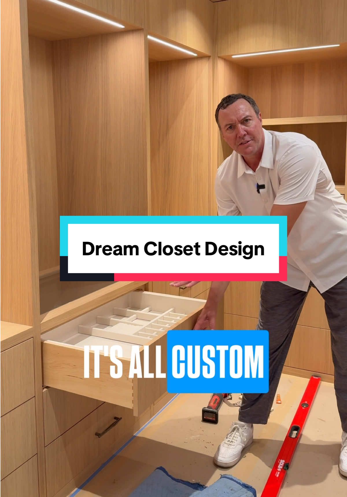 The beauty is obvious, but the craftsmanship is in the details. From the warm craftsman alpine material to the custom felt jewelry organizer, everything in this closet is designed with intention. Small touches, big impact — that’s the difference of going custom. #fyp #cabinetmaker #cabinetdesign #closetdesign #closet 