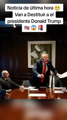 Noticia de última hora 😬  Van a Destituir a el presidente Donald Trump 🇺🇸 😱 🚨  #noticias #noticiasestadosunidos #informacion #noticiadeultimahora 