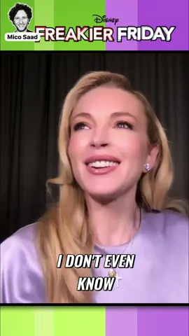 Lindsay Lohan x Mico Saad I asked Lindsay… if me and her switched roles like Freaky Friday, what would she say to herself? 🤯😂 Her answer had us BOTH laughing! 👇👇 Full interview on my YouTube @lindsaylohan @Disney+  #LindsayLohan #MicoSaad #FreakyFriday #RoleSwap #HollywoodInterviews     