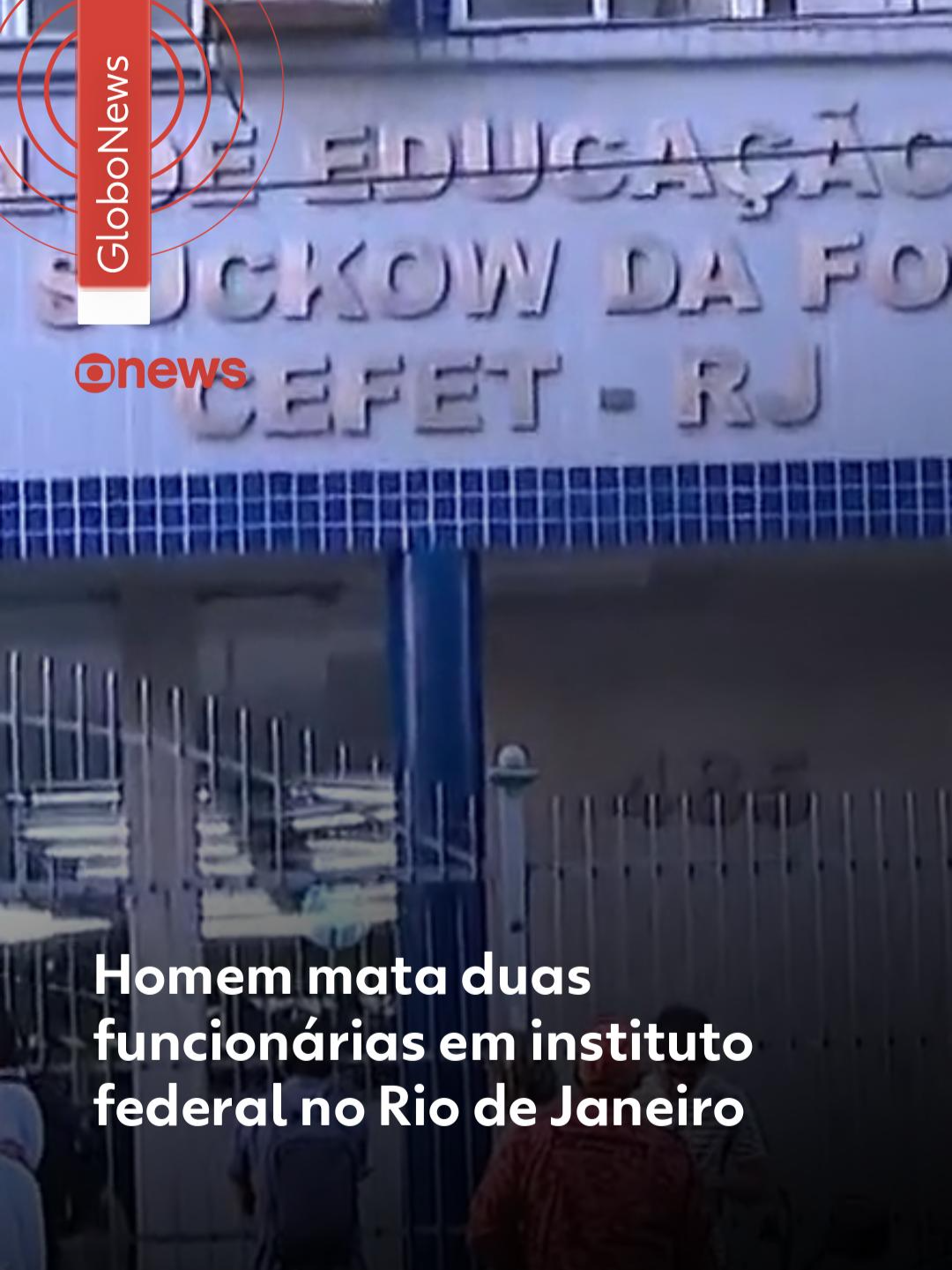 LEGENDA ATUALIZADA EM 28/11 ÀS 18H14 - Um homem matou duas funcionárias do Centro Federal de Educação Tecnológica Celso Suckow da Fonseca (Cefet) do Maracanã, na Zona Norte do Rio, na tarde desta sexta-feira (28). Depois disso, segundo policiais militares que estavam no local, ele se matou. O caso está sendo investigado pela Delegacia de Homicídios da Capital (DHC). A Polícia Civil informou que investiga a morte de três pessoas na ocorrência. Após a chegada da polícia, alunos relataram que funcionários e outros estudantes saíram da instituição de ensino. Os bombeiros foram acionados às 15h50. As vítimas são uma psicóloga e uma funcionária da Divisão de Acompanhamento e Desenvolvimento de Ensino (Diace). Uma delas chegou a ser resgatada, mas estava gravemente ferida e não resistiu. Veja mais detalhes no #g1 em 'leia o artigo'. #riodejaneiro #cefet #g1local