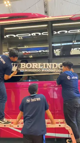 PT BORLINDO mandiri jaya #pasangstiker #busmania #pameranbus