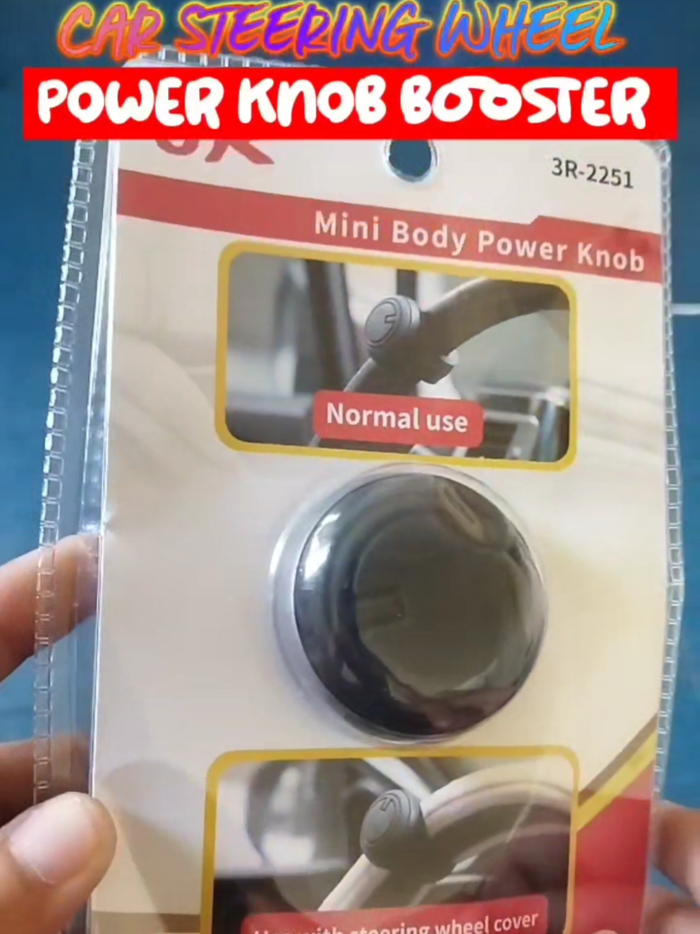 CAR STEERING WHEEL POWER KNOB BOOSTER 