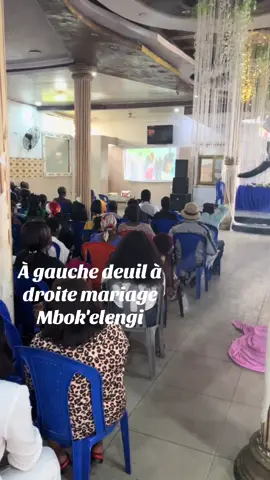 Kinshasa avec ses réalités une salle de fête louée en même temps à gauche Deuil à droite mariage #keşfet #kinshasa🇨🇩 #tiktokviral 