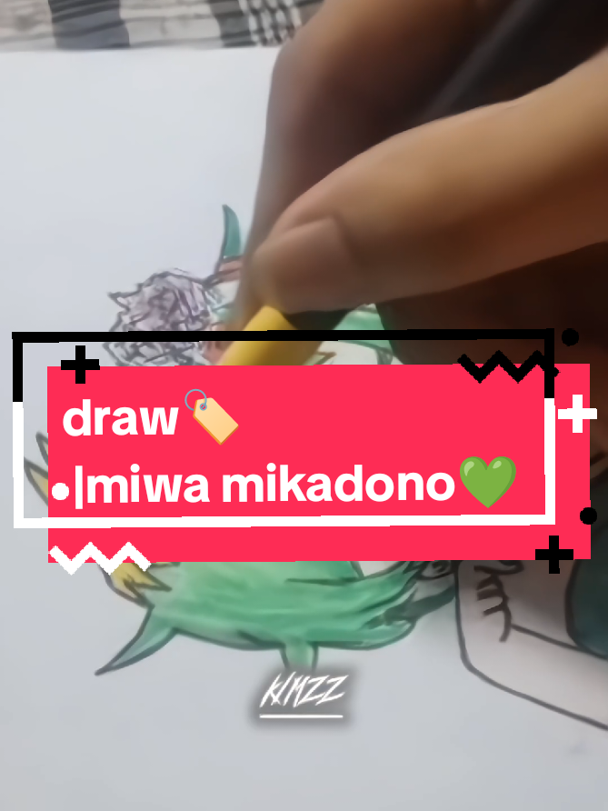 draw🏷️|miwa mikadono💚 done ye @otoko.nolep and @noemi_aceace42  - - - - - - - - ib:@artufas.id_draw  yg lewat fyp:@wendymikuiddraw and @Zₖyᵣᵤ Art  - - - tetap up walaupun masih lemes☺️ hashtag:) #fypシ #viral #transisi #miwamikadono #drawing 