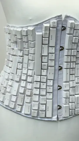 introducing my most recent creation, the keyboard corset.
