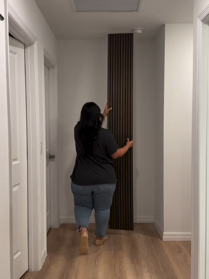 Can’t get over how good these look! Faux wood slat panels that are affordable, easy, and seriously elevate the room 🤎👌🏼 #amazonfinds #amazonhome #amazonhomefinds #blackfridaydeals #amazonfind #affordablehomefinds