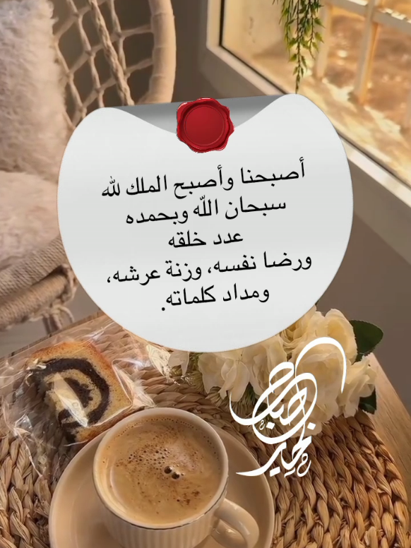 أصبحنا وأصبح الملك لله  سبحان اللّه وبحمده عدد خلقه ورضا نفسه وزنة عرشه ومداد كلماته #foryou #foryoupage #frypgシ 