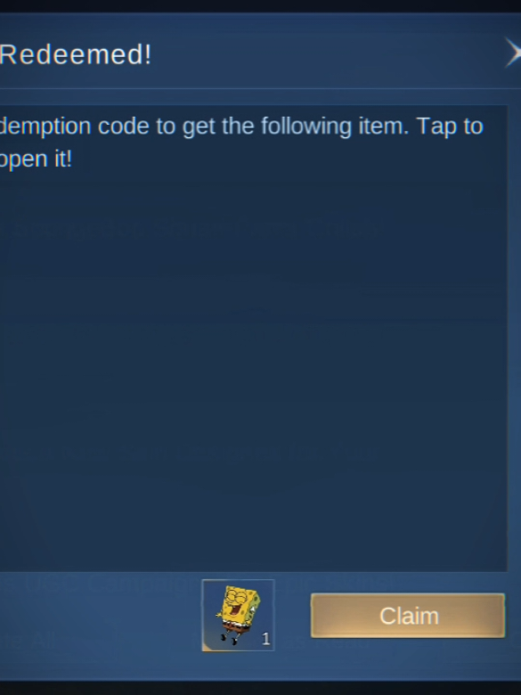 SpongeBob Emote!😱😍#spongebobemote #mobilelegendsbangbang #MLBB #MLBBFriendFest #MLBBXSpongeBob 