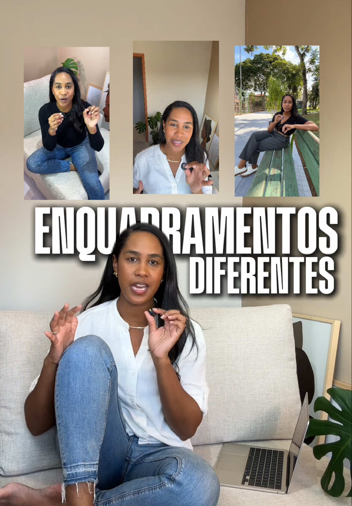 Enquadramentos diferentes pra você testar na sua criação de conteúdo! 