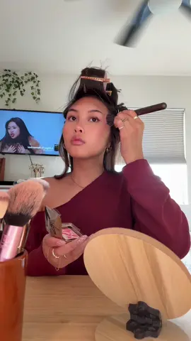 Get ready with me on thanksgiving #makeup #getreadywithme #asmr #fy 