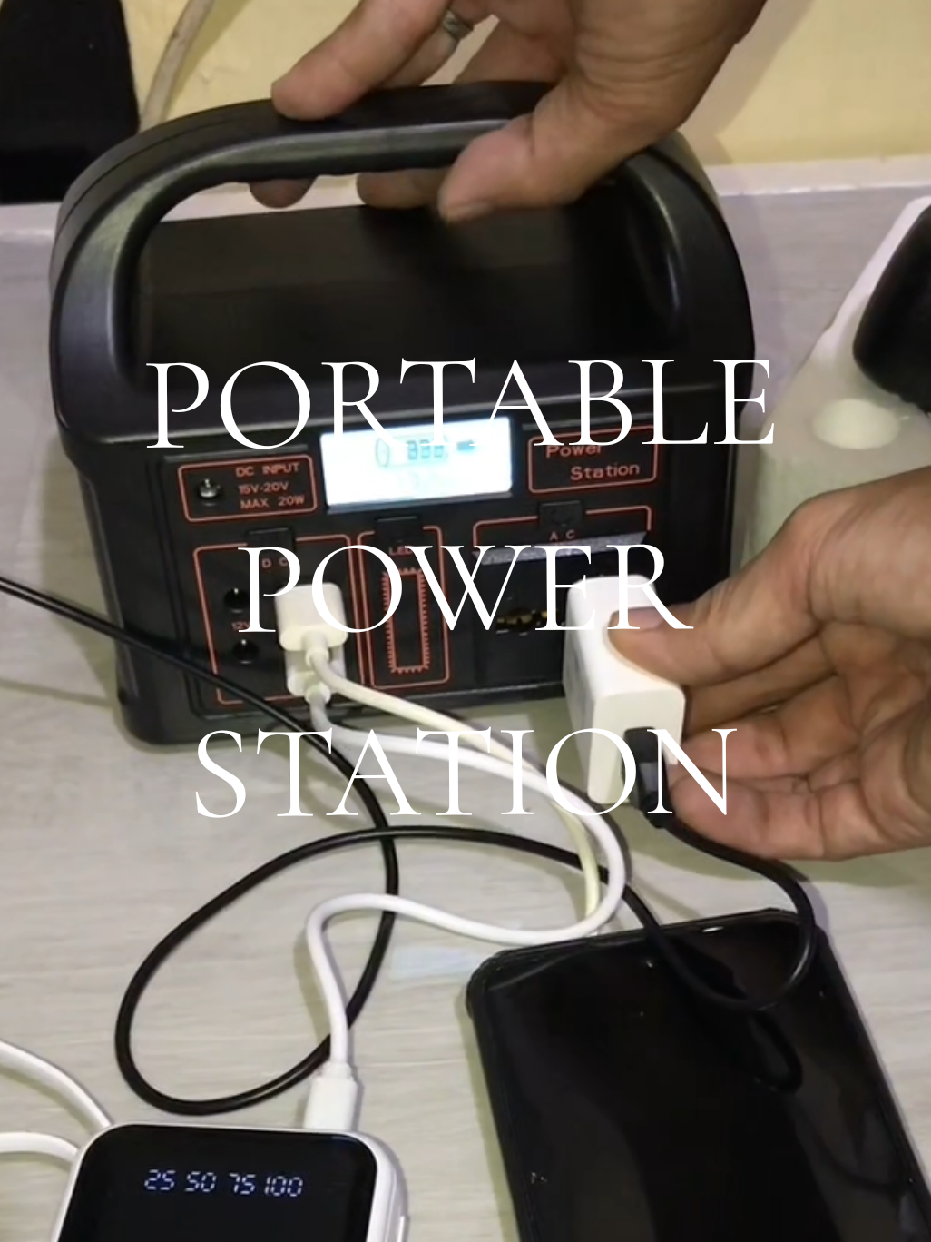 No outlet? No problem! This portable power station is your lifesaver for brownouts, travel, camping, at kahit saan ka abutin. Charge phones, lights, fans—lahat kayang buhayin! Ready ka na ba sa hassle-free power?#PortablePowerStation #TravelPowerbank  #PowerBackup #BrownoutReady #CampingEssentials 