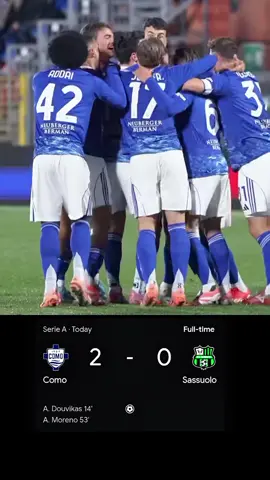 como vs sassuolo  moreno goal vs sassuolo today #sassuolovscomo #morenogoaltoday #footballvideo #fyp #foryou 