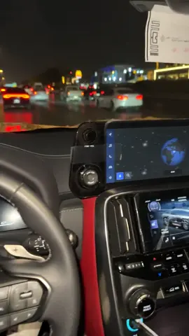 لكزس الرياض الشتاء ❄️ شارع العليا زحمه سايقه مطنوخ ولا فيه ارتعاده # 