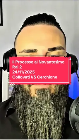 A “Il Processo al Novantesimo” su Rai 2, lunedì scorso, è andato in scena il secondo round tra Collovati e Cerchione 😈 • • • • • #lucacerchione 