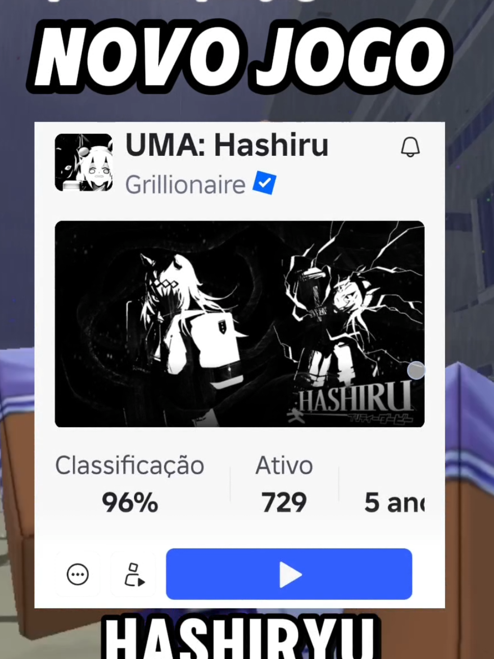 uma hashiru o novo jogo de umamusume Roblox #umaracing #umamusumeroblox #umamusume #umahashiru #animeroblox 
