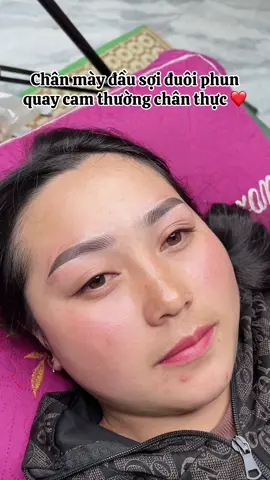 ❣️Camera thường chân thực cho cặp chân mày đầu sợi ạ ❤️❤️✅ #phunxamthammy  💥