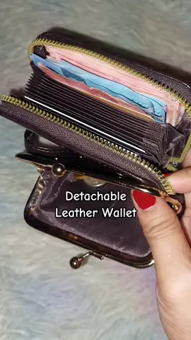 Detachable Leather Wallet #wallet #leatherwallet 