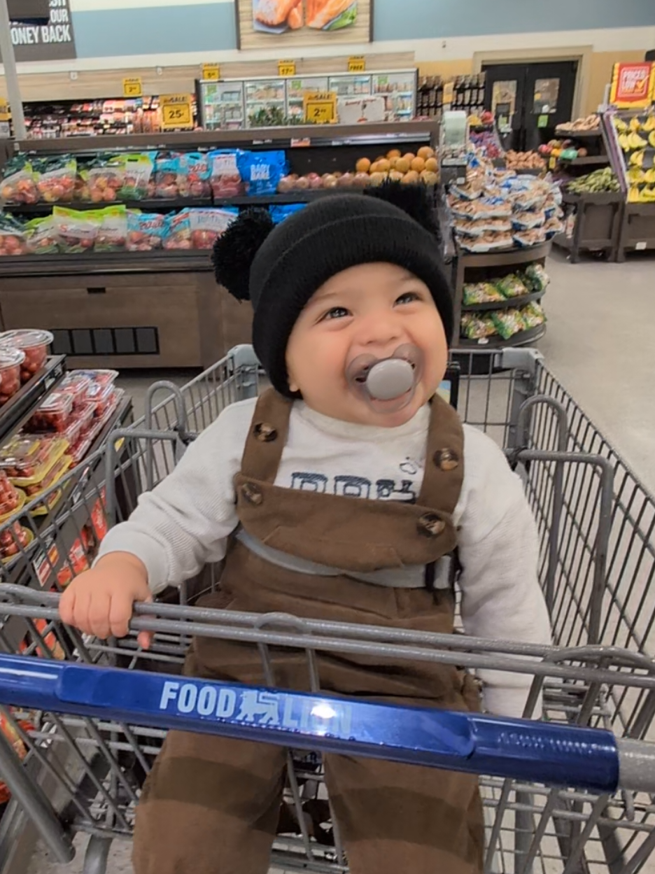 Had my little man cammed out 😎😂 #chopping #cammed #fyp #cammedchevy #choppin 