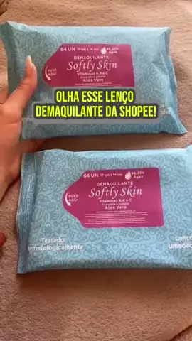 “Amiga, olha esse lenço demaquilante da Shopee! Baratinho, cheirosinho e remove a maquiagem na hora. E ainda hidrata a pele com vitamina! Perfeito pra rotina corrida.” #cuidadoscomapele #rotinadabeleza #demaquilante #lencodemaquilante #skincarebaratinho 