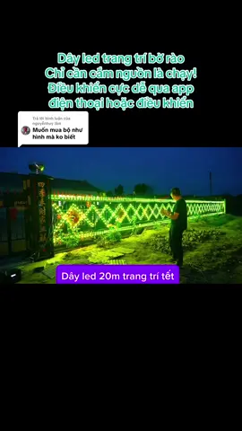 Trả lời @nguyễnhuy lâm dây led 20m trang trí bờ rào đón tết #xuhuongtiktok #denledtrangtri #ledtrangtri #ledlights #denlednhaytheonhac  @Anh Anh rè viu 🐝 