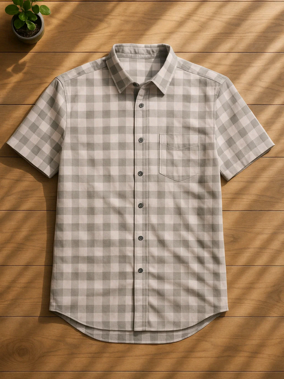 MOC Kemeja Lengan Pendek Pria Gerard - Grey #kemejapria #kemejalenganpendek #kemejamotif #gajiansale #flashsale 