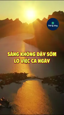 Sáng không dậy sớm, lỡ việc cả ngày #trietlysong 