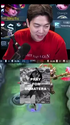 Tanggapan Jonatan liandi bencana Sumatra  🫡🫡. #prayforsumatra #jonathanliandi #mlbbcreatorcamp #MLBB9TH 