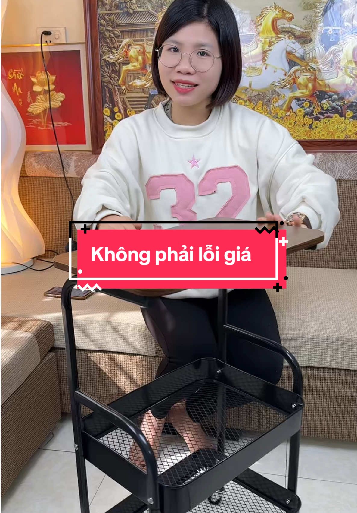 Kệ đựng 3 tầng có bánh xe #hangxinhtuoi #ke3tangcobanhxe 