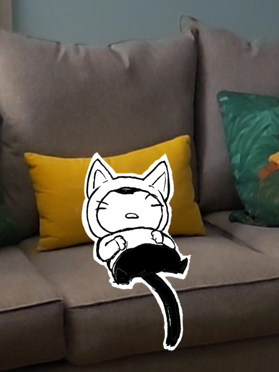 He wanted to hang out but I told him i had to work on #blackfriday  #cutecat #cutecharacter #randommemes #fyp 