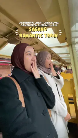 📍 SAGANO ROMANTIC TRAIN KYOTO kalo orang orang pilih reservasi dulu dari jauh jauh hari untuk dapat kursi tapi ternyata lebih worth it berdiri  karena bisa nikmati pemandangan dari dua sisi jadi beli tiket nya dadakan juga okee karena pemandangannya cantik banget  🎟️only 880¥ 🚇berangkat dari stasiun arashiyama dan berhenti di kameoka  #AutumnVibes #RoadTrip #saganoromantictrain #AutumnLeaves #kyotojapan 