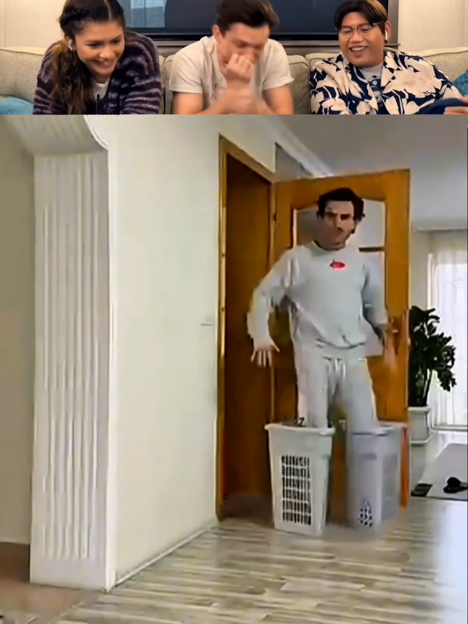 Tom Holland funniest reaction video part 27.... #tomholland #reaction #trynottolaughchalleng #foruyou @TikTok UK