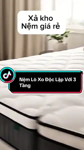 Nệm Lò Xo Độc Lập Với 3 Tầng #xuhuongtiktok #xuhuong #tiepthilienket #nệm 