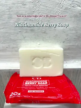 The answers to all skin problems you have try this - Cosmii Beautii Niacinamide Berry Soap 🧼❤️ #cosmibeautii  #berrysoap20x  #glowwithcosmibeautii 