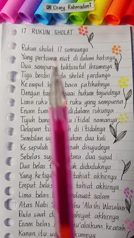 17 RUKUN SHOLAT ☘️ #sholat #BELAJAR #laguedukasi #edukasi