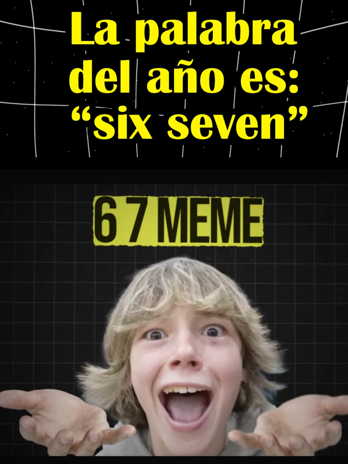 La palabra del año es ¿Six seven? ヘ⁠（⁠。⁠□⁠°⁠）⁠ヘ #humor #lenguaje #linguistica 