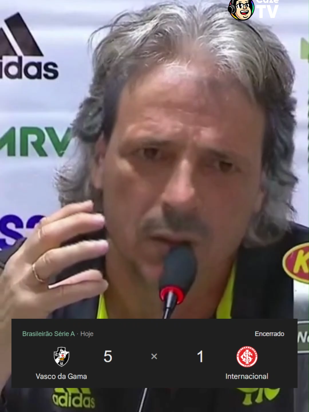 CINCUN? COM FRATURAS?  #TempoRealCazéTV #Brasileirão #Vasco #Internacional #FernandoDiniz #Original #TikTokEsportes