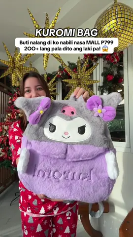 Ang laki pala talaga! Matutuwa ang inaanak dito 🥰 #kuromi #kuromibag 
