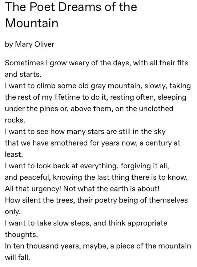 A few poems written by my favorite poet, Mary Oliver #maryoliver #poetry #poem #webweaving #writing 