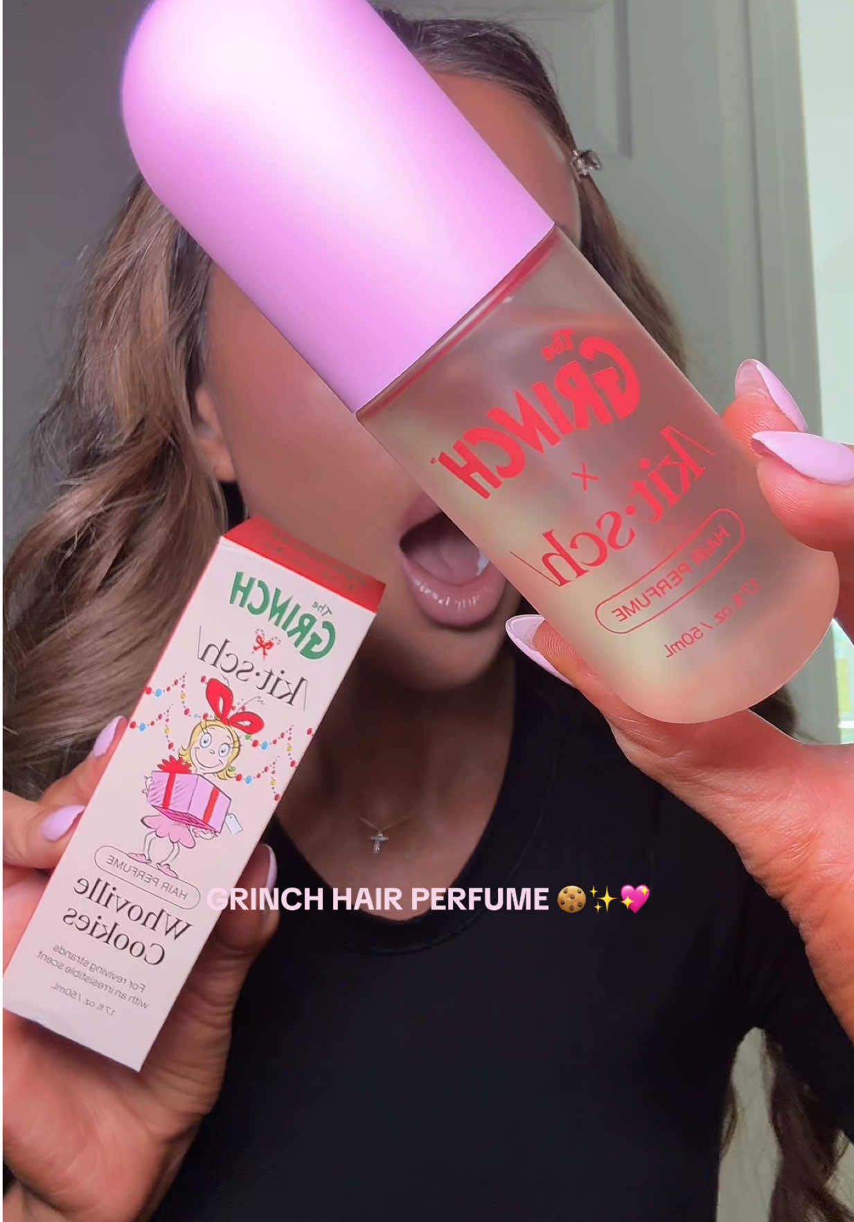 I AM GOING TO NEED 10 MORE RN🫢🍪 @Kitsch LLC #hairperfume #grinchhairperfume 