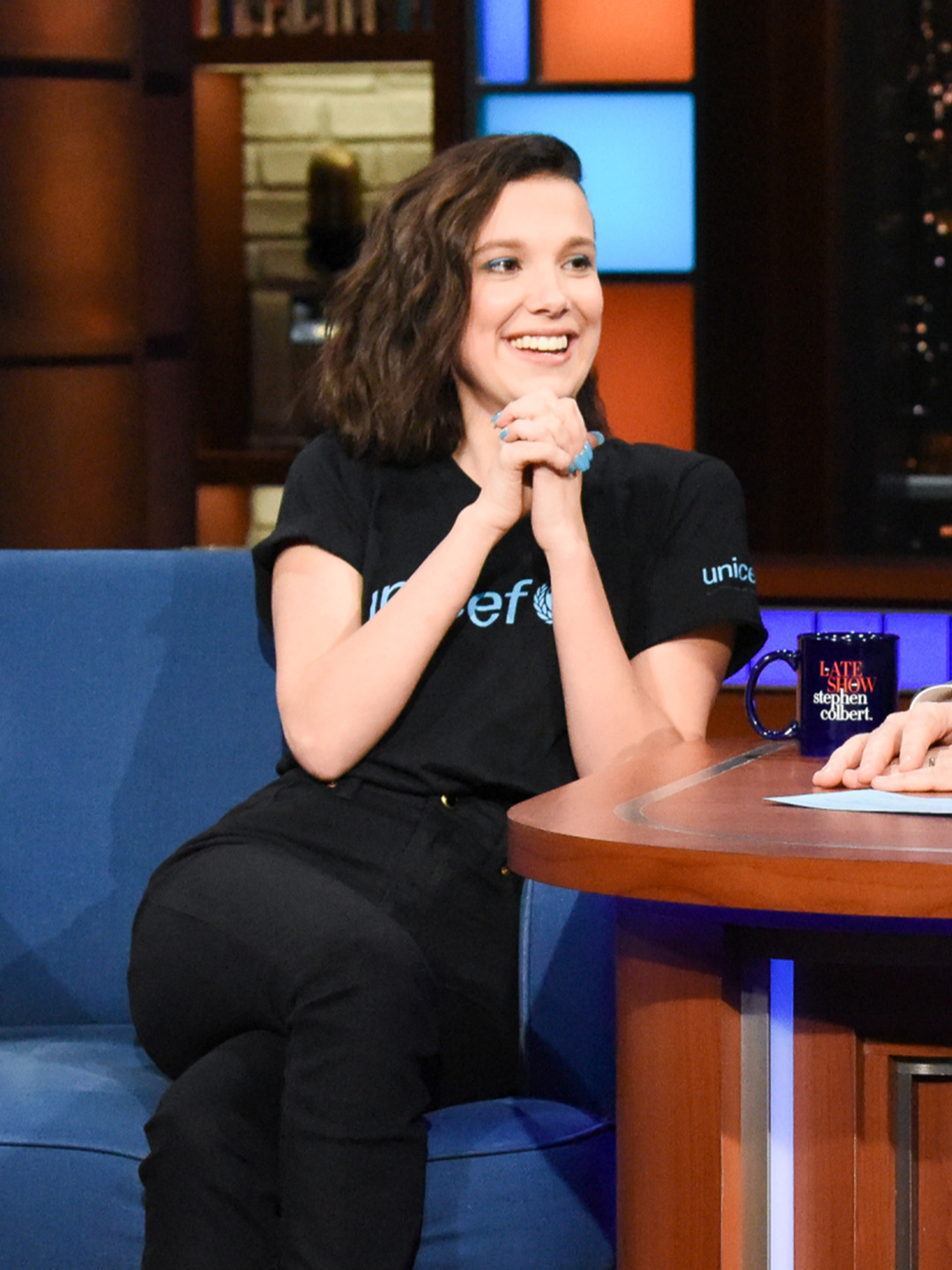 Season 5, Volume 1 of @strangerthings just dropped and we, too, are struggling to say goodbye Millie Bobby Brown. #Colbert #StrangerThings5 #StrangerThings #Throwback