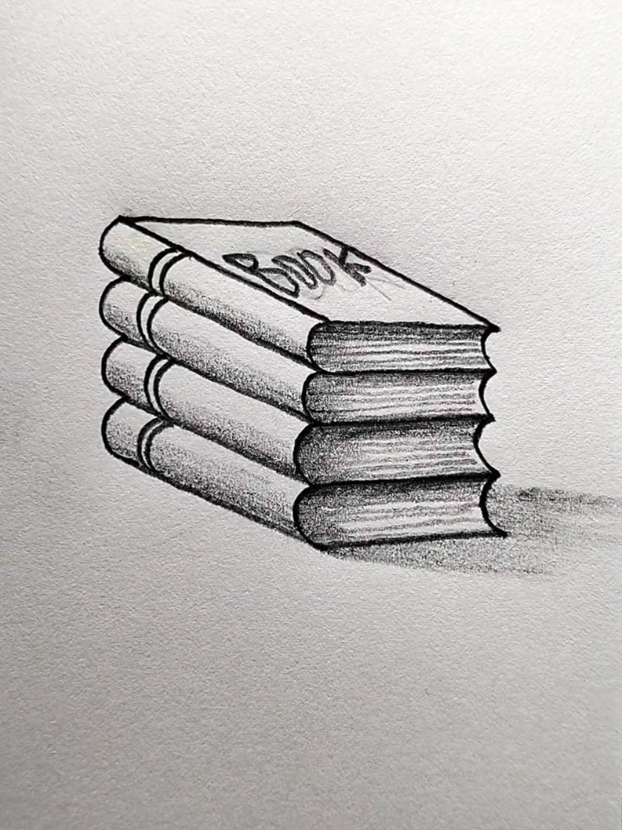 Books drawing#drawing #Foryou #artistsoftiktok #arteducation #trending 