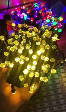 Đèn led nháy bóng kim cương dài 40m nhiều màu sắc thích hợp trang trí sân vườn nhà cửa dịp lễ tết noel #xuhuong2025 #denled #denledtrangtri #denled40m 