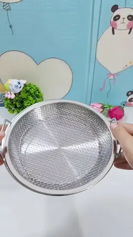 Bộ khay đĩa kèm vỉ lưới lọc dầu inox rất tiện dụng nè mấy bà ơi#khaylocdauchienran #khaylocdau #dogiadungtienich #mebimcua2contrai #xuhuong 