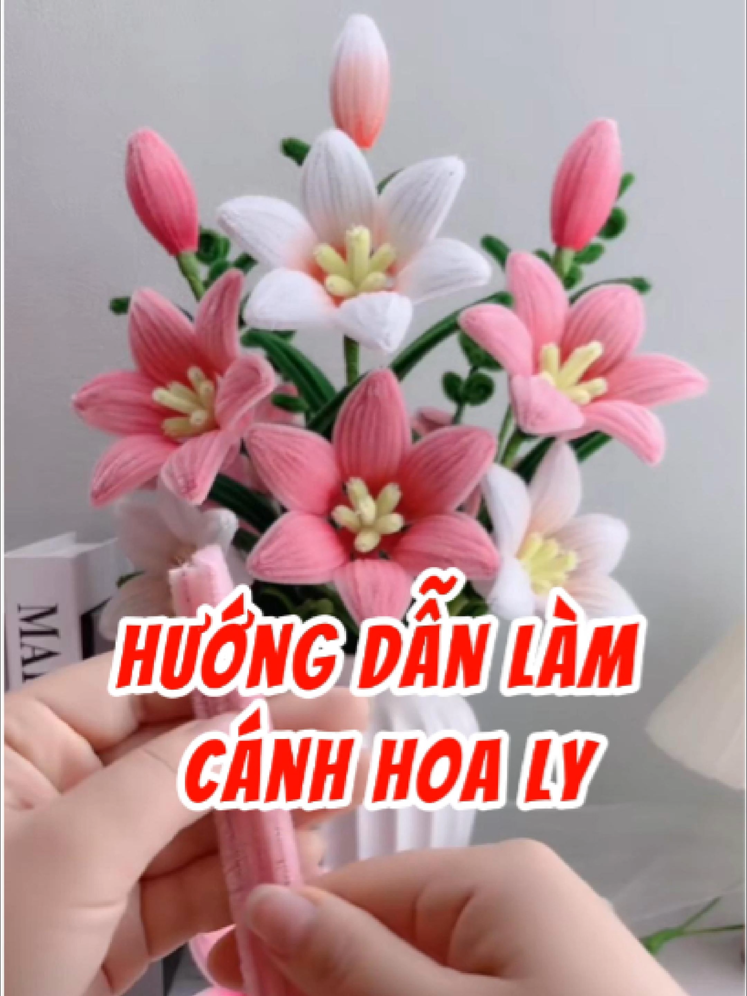 Hướng dẫn là hoa ly bằng kẽm nhung #lamhoabangkemnhung #bdsgiare #trangtrinhadep #hoaxinh #monngon