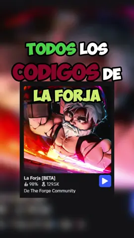 todos los códigos de  the forge #roblox #theforge 